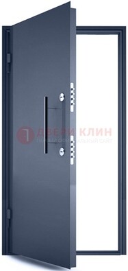 Черная металлическая бронированная дверь ДБ-1 в Костроме