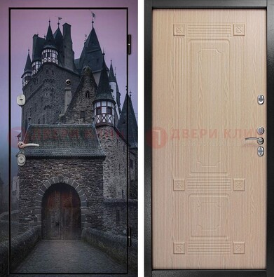 Входная металлическая дверь с фотопечатью замка ДФ-38 в Костроме