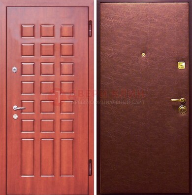 Входная дверь с МДФ и винилискожей ДМ-178 для офиса в Костроме