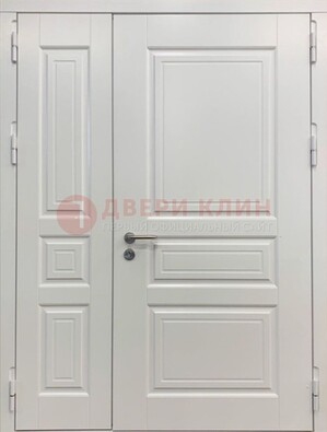 Полуторная светлая металлическая дверь с МДФ ДМ-336 в Костроме