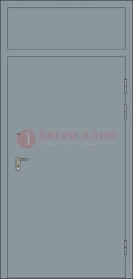 Серая противопожарная дверь ДПП-16 в Костроме
