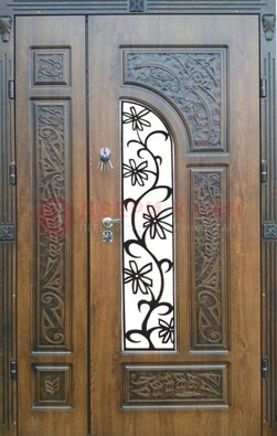 Морозостойкая металлическая парадная дверь ДПР-12 в Костроме