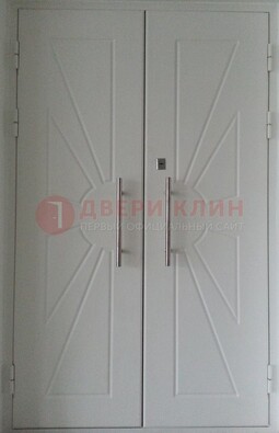 Парадная двухстворчатая дверь с фрезерованным МДФ ДПР-14 в Костроме
