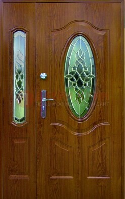 Парадная дверь со стеклянными вставками ДПР-73 для дома в Костроме