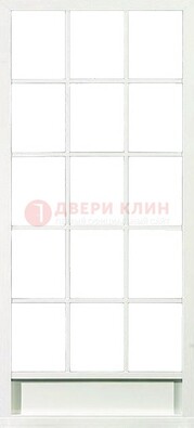 Железная решетчатая дверь в белом цвете ДР-10 в Костроме