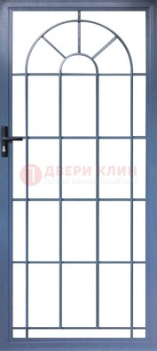 Синяя металлическая решетчатая дверь ДР-28 в Костроме