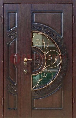 Полуторная железная дверь Винорит в классическом стиле ДСК-272 в Костроме