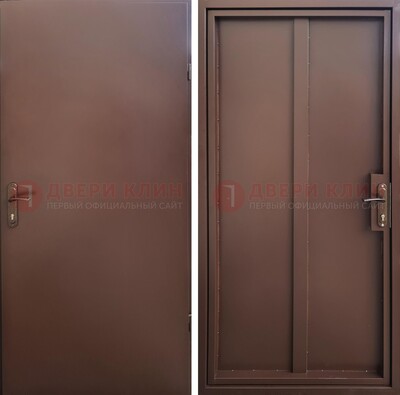Техническая дверь с порошковым покрытием медный антик с двух сторон ДП-253 в Костроме