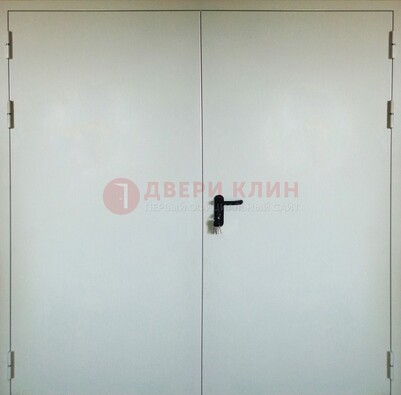 Белая металлическая противопожарная дверь ДТ-8 в Костроме