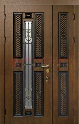 Полуторная входная дверь с виноритом ДВТ-169 в Костроме