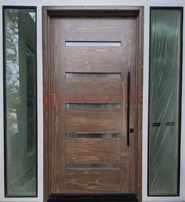 Железная дверь с виноритом и фрамугами ДВТ-189 в Костроме