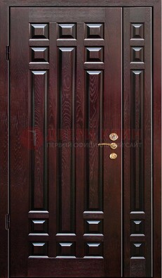 Коричневая металлическая дверь с виноритом ДВТ-20 в Костроме
