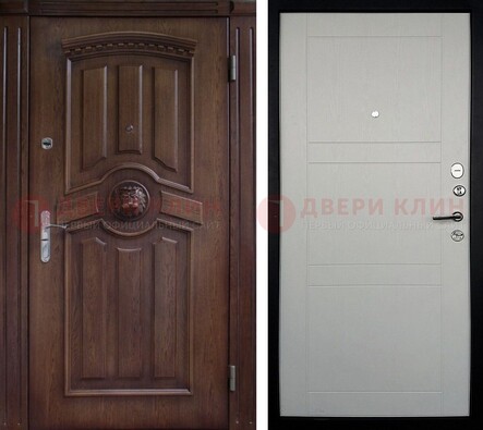 Темная входная дверь с виноритом ДВТ-216 в Костроме
