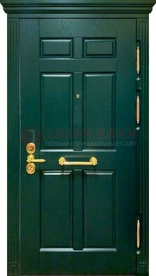 Классическая зеленая дверь с виноритом на улицу ДВТ-248 в Костроме