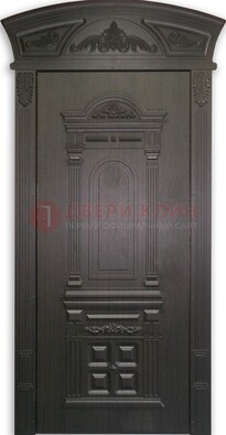 Черная стальная дверь с виноритом ДВТ-31 в Костроме