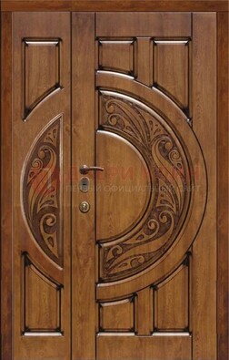 Коричневая входная дверь с виноритом ДВТ-5 в Костроме
