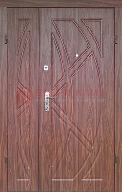 Железная тамбурная полуторная дверь с МДФ ПЛ-7 в Костроме